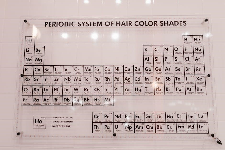 paul mitchell the color chart pdf